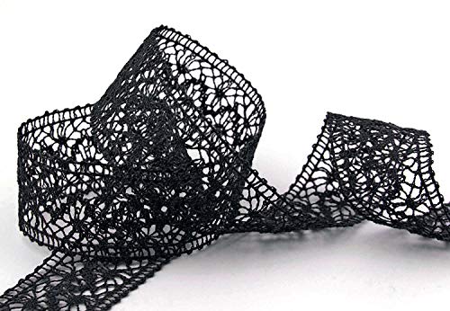 1 m x 38 mm Spitzenband EMMA SCHWARZ Meterware Spitze... - Maison & Cuisine Amazon Allemagne à 1.86€