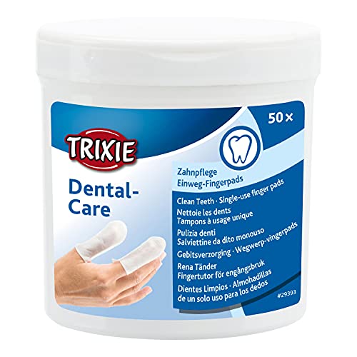 TRIXIE 29393 Dental Care Dental Care Finger Pads Pack of 50 - Beauté & Parfums en promo à 2.78€