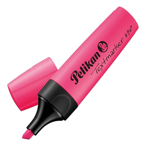 Pelikan Textmarker 490, 1 x Neon-Rosa, 1 Stück, mit... - Amazon Allemagne à 1.65€