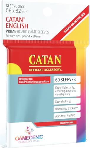 Gamegenic - 60 Prime Sleeves 56 x 82 Catan (Compatible avec... - Jeux Vidéo & Consoles Amazon France à 2.92€