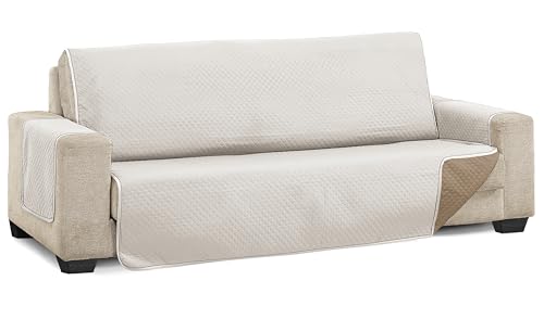 Martina Home Diamond Housse de canapé 2 Places - Linen/Pelle - Maison & Cuisine Amazon France à 15.18€