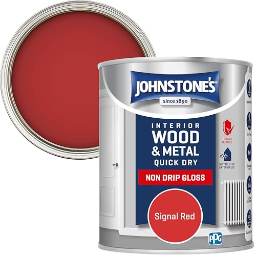 Johnstone's - Wood & Metal Paint - Gloss Finish - Signal... - Maison & Cuisine Amazon Royaume-Uni à 7.34€