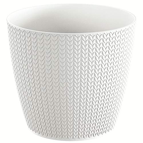 Pot de fleurs en plastique 5,4L WHEATY 218x218x193 mm, Blanc - Jardin & Extérieur Amazon France à 4.67€