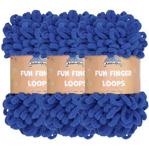 JubileeYarn Fun Fingerschlaufengarn – Jumbo-Polyester – 100... - Bon plan à 5.82€