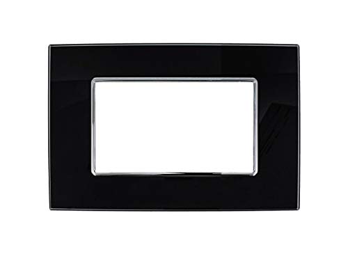 Placa Cristal 4M negro compatible con Bticino Axolute - Maison & Cuisine Amazon Espagne à 2.99€