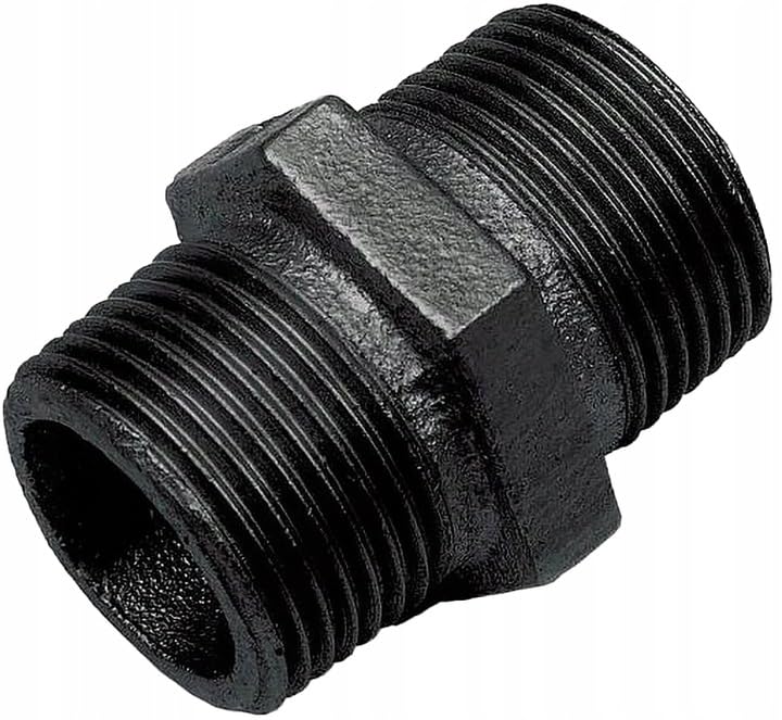 KNM TRADE - Temperguss Schwarz Gewindefittings Doppelnippel... - Bricolage & Outils en promo à 1.10€