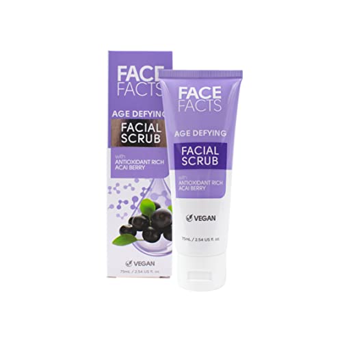 Face Facts Age Defying Facial Scrub | Acai Berry | 75ml - Beauté & Parfums Amazon Royaume-Uni à 1.25€