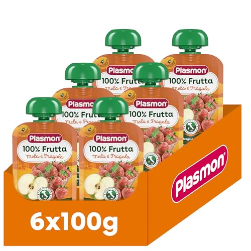Plasmon Spremi e Gusta - Mela e Fragola 6x100g - Animalerie Amazon Italie à 4.56€