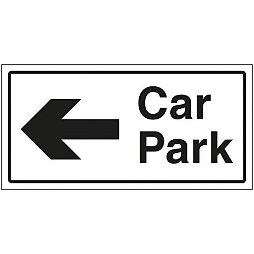 V Safety Car Park Arrow Left Sign - 300x150mm - 1mm Rigid... - Maison & Cuisine Amazon Royaume-Uni à 1.78€