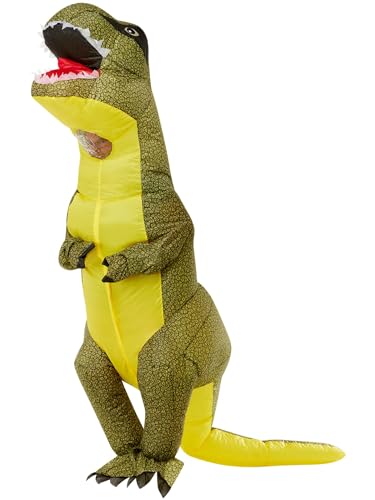 Smiffys Aufblasbares T-Rex-Kostüm, Grün, Einteiler Halloween - Amazon Allemagne à 24.71€