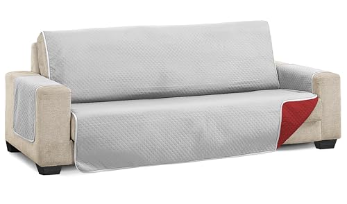 Martina Home Diamond Reversible Quilted Sofa Cover Grey Red... - Maison & Cuisine Amazon Royaume-Uni à 27.65€