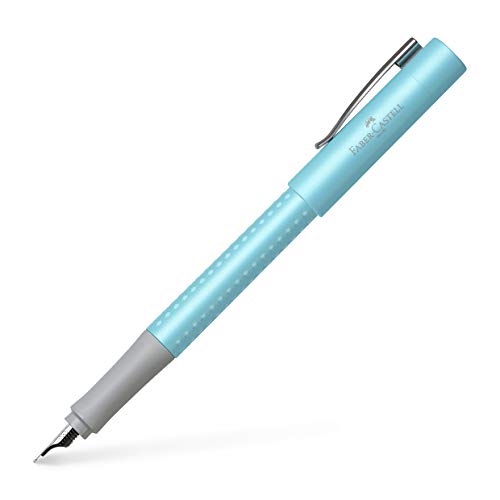 Faber-Castell Grip Pearl Edition EF Stylo plume Turquoise - Fournitures Bureau Amazon France à 12.76€