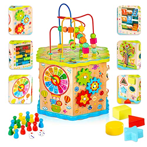 Green series Kinderplay Cubo attività in Legno 8 in 1 –... - Jouets & Jeux Amazon Italie à 23.66€