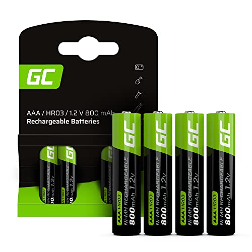 Green Cell Piles Rechargeables AAA 800 mAh 1.2V – Pack de... - Sports & Fitness Amazon France à 5.95€