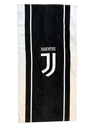 JUVENTUS Hermet Serviette de Plage, Blanc-Noir, 70 x 140 cm en promo à 12,83€ (-52%) sur Amazon FR