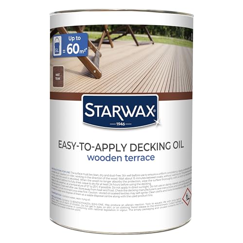 STARWAX - Easy-To-Apply Saturator - For Outdoor Decking and... - Maison & Cuisine Amazon Royaume-Uni à 11.77€