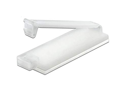 DeLOCK Kabelhalter mit Verschlussclip selbstklebend Natur... - Fournitures Bureau Amazon Allemagne à 1.71€