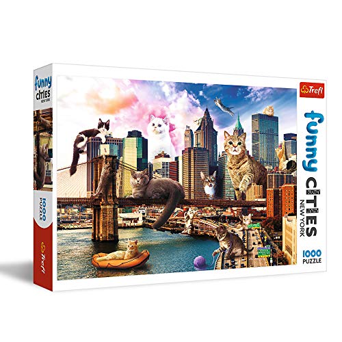 Trefl, Puzzle, Gatos en Nueva York, de 1000 Piezas, Ciudad... - Jouets & Jeux Amazon Espagne à 5.35€