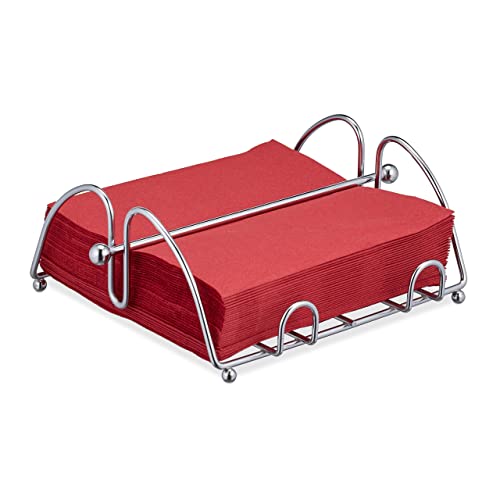 Relaxdays Napkin Holder with Weighted Bar, For 33x33 cm... - Amazon Royaume-Uni à 5.68€