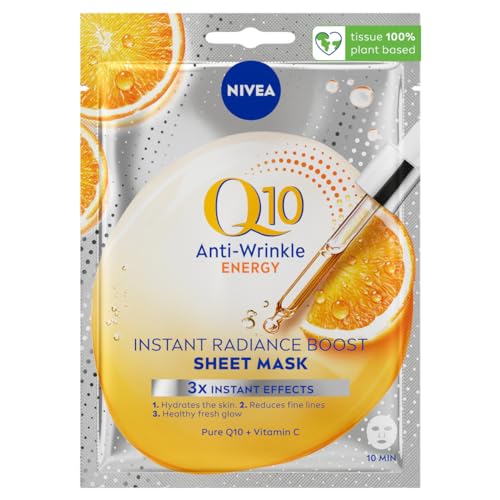 NIVEA Q10 ENERGY - Máscara antiarrugas, 1 unidad - Home & Kitchen Amazon Spain à 3.00€
