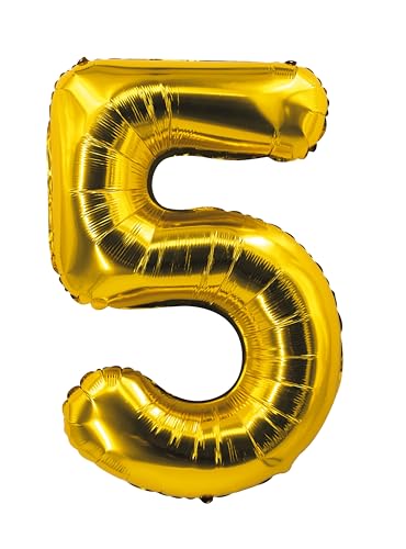 Folienballon Zahl Gold 85cm Gold - Sports & Fitness Amazon Allemagne à 3.99€