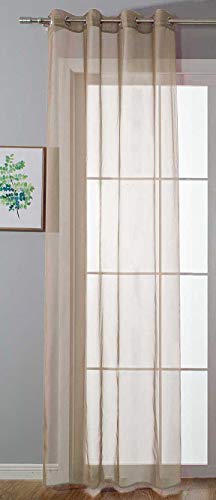 20332-cn Rideau à œillets Transparent 245 x 140 cm Motif... - Maison & Cuisine Amazon France à 13.77€