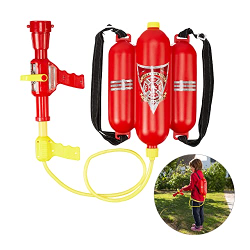 Relaxdays Pistola de Agua Bombero, Mochila con Depósito de... - Jouets & Jeux en promo à 16.00€