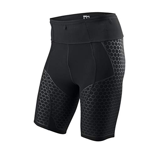 Wilson M Exo Half Tight Pantalón Corto, Hombre, Black, S - Home & Kitchen Amazon Spain à 13.24€