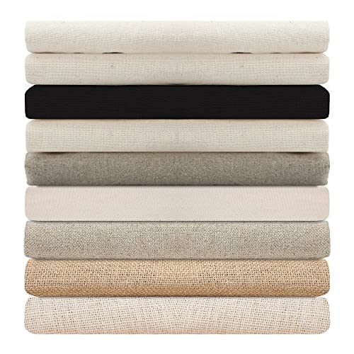 100% Cotton Canvas,Calico & Cotton Linen Mix Fabric for... - Loisirs Créatifs Amazon Royaume-Uni à 1.65€