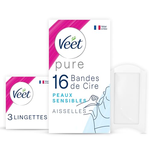 VEET PURE - 16 Bandes de cire froide Aisselles - Peaux... - Sports & Fitness Amazon France à 2.92€