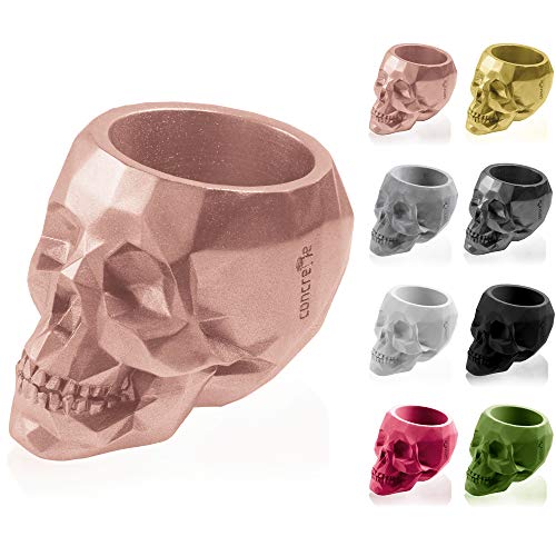 CONCRETTE Flower Pot, Rose Gold, Ø 7,6-17x12x12 cm - Jardin & Extérieur Amazon Royaume-Uni à 12.85€