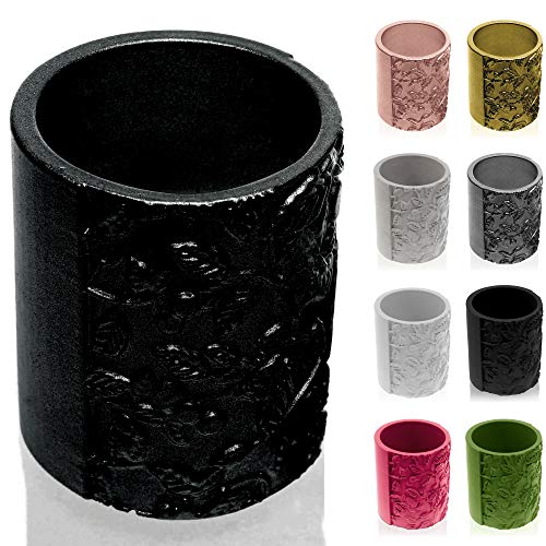 CONCRETTE Flower Pot, Black Metallic, 11x9x9 cm - Jardin & Extérieur Amazon Royaume-Uni à 13.81€