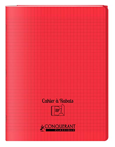 Cahier à rabats 24x32-48 pages - Séyès - Polypro rouge en promo à 2,72€ (-74%) sur Amazon FR