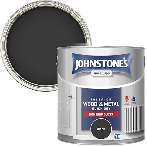 Johnstone's - Wood & Metal Paint - Gloss Finish - Black... - Maison & Cuisine Amazon Royaume-Uni à 20.00€