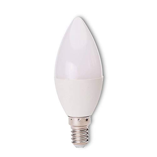 Lámpara de plástico LED E14 4,5W blanco cálido - luz de... - Amazon Espagne à 2.99€