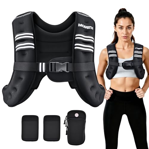 PACEARTH Weighted Vest,4lb/6lb/10lb/12lb/16lb/20lb/25lb/30lb... - Sports & Fitness Amazon Royaume-Uni à 17.99€