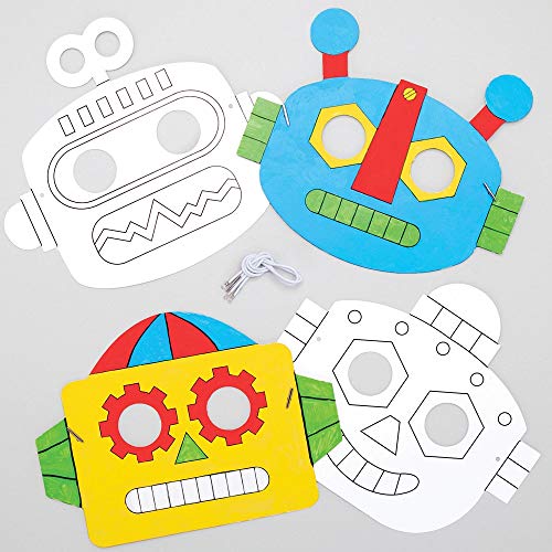 Baker Ross AT679 Masques robots à colorier - Loisirs... - Loisirs Créatifs Amazon France à 6.99€