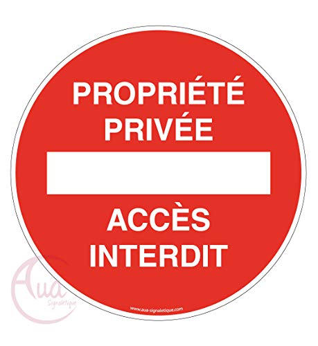 AUA SIGNALETIQUE - Panneau Propriété Privée Accès Interdit... - Home & Kitchen Amazon Italy à 7.19€