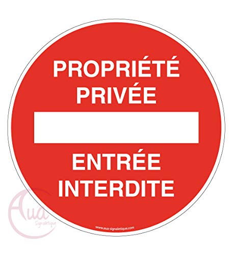 AUA SIGNALETIQUE - Panneau propriété privée entrée... - Maison & Cuisine Amazon France à 16.11€