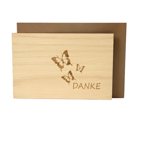 Original wooden greeting card, gift card for a special... - Home & Kitchen Amazon UK à 4.60€