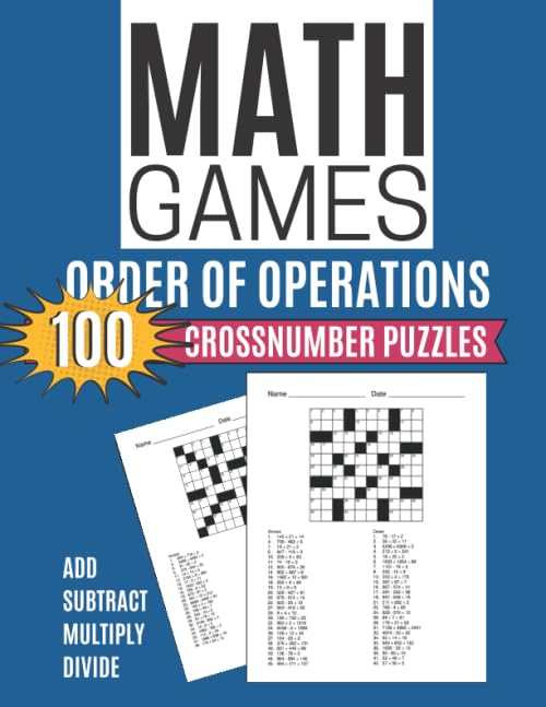 Math Games ORDER OF OPERATIONS ADD SUBTRACT MULTIPLY DIVIDE... - Toys & Games Amazon Germany à 9.12€
