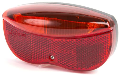 Éclairage arrière 3 LEDS Batterie 6 x 11,5 cm noir / rouge - Sports & Fitness en promo à 16.41€