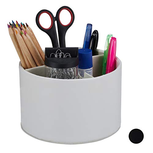 Relaxdays Stiftehalter, rund, 3 Fächer, Stiftebox für... - Maison & Cuisine Amazon Allemagne à 14.18€