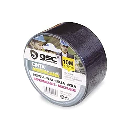 GSC Nastro americano impermeabile nero 50mm 10M - Fournitures Bureau en promo à 1.88€