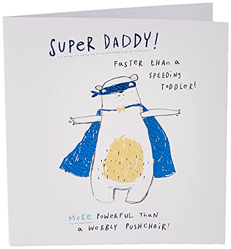 Hallmark Vatertagskarte für Papa Super-Daddy-Bär-Design. - Fournitures Bureau Amazon Allemagne à 5.21€