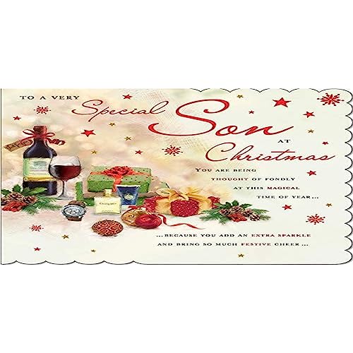 Piccadilly Greetings Traditional Christmas Card Son - 223... - Auto & Motorcycle Amazon UK à 1.91€