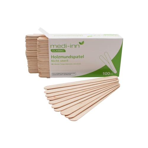 Medi-Inn Holzspatel 100 Stück Mundspatel Bastelspatel Größe... - Loisirs Créatifs Amazon Allemagne à 1.99€