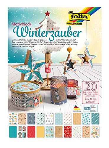 Folia 49049 - Bloc de dibujo navideño (20 hojas con... - Auto & Motorcycle Amazon Spain à 4.20€