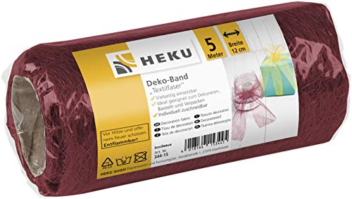 Heku 30344-15 Decorative Fabric Fibre Bordeaux 5 m x 12 cm - Loisirs Créatifs Amazon Royaume-Uni à 3.64€