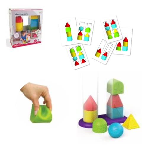 BSM Edushape - Jouet D'Eveil - Geostackers Formes Souples A... - Jouets & Jeux Amazon France à 11.40€